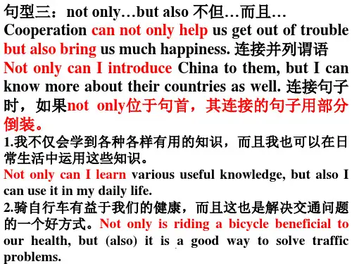 写作练习三:not only...but also 在写作中的运用