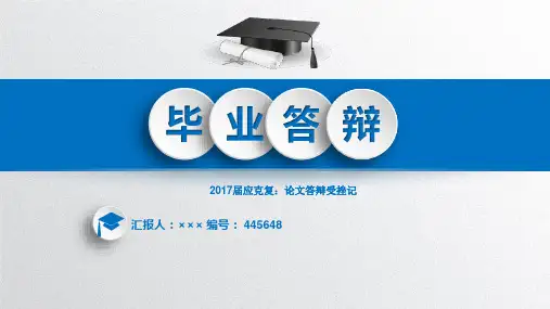 2017届应克复：论文答辩受挫记立体3D效果