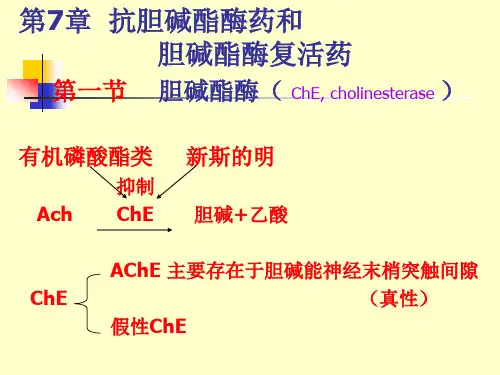 第7章抗胆碱酯酶药和胆碱酯酶复活药