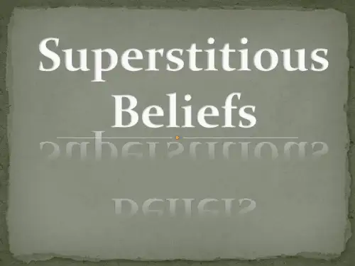 Superstitious Beliefs