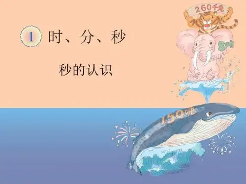 秒的认识课件