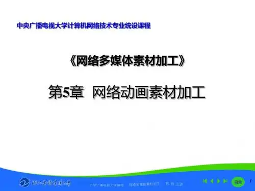网络多媒体素材加工19-PPT课件