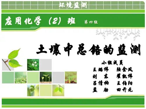 土壤中总铬的测定.