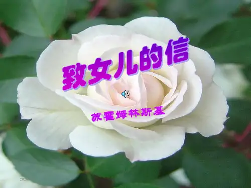 给女儿的信-课件2
