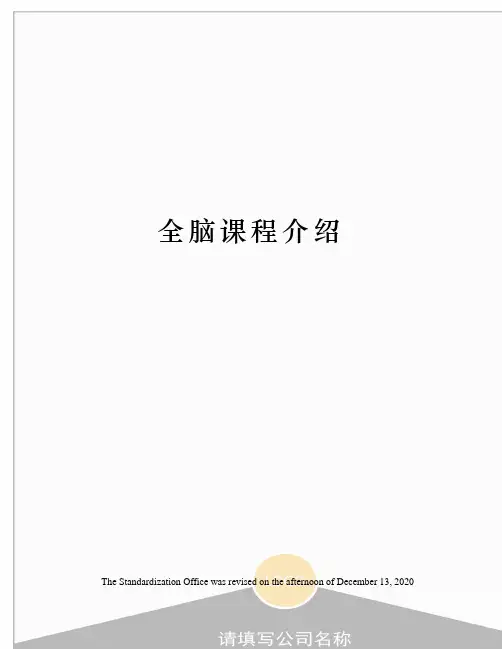 全脑课程介绍