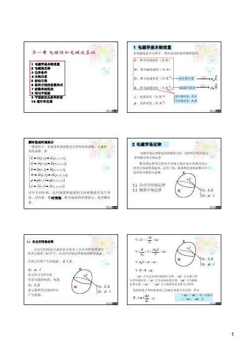 电磁场和电磁波基础