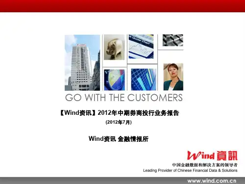 2012年中期券商投行业绩总结