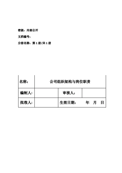 公司组织结构