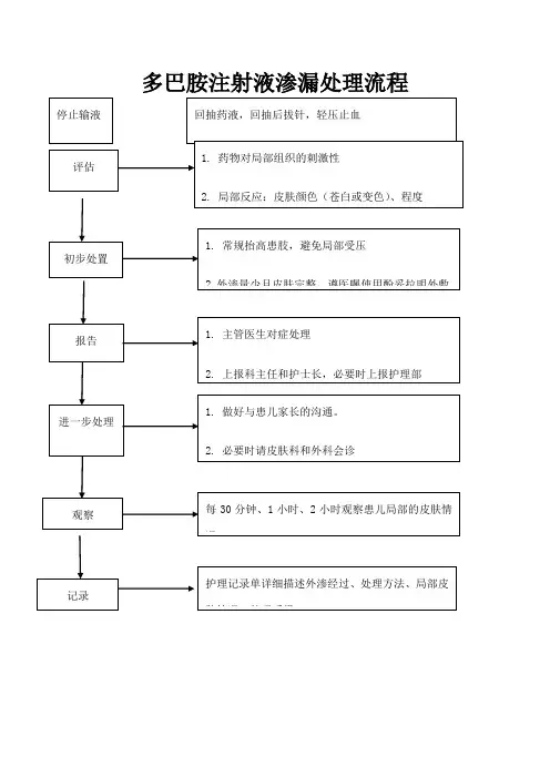 多巴胺外渗处理流程 Word 