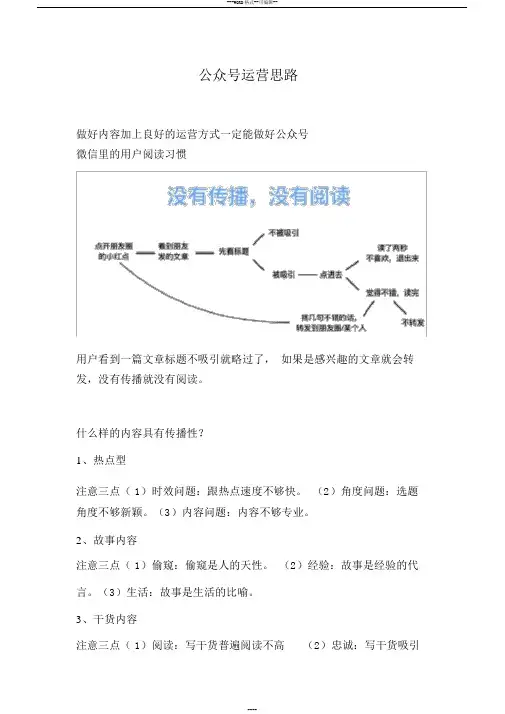 公众号运营方案