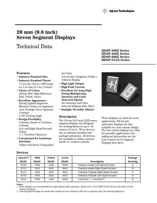 HDSP-3906中文资料