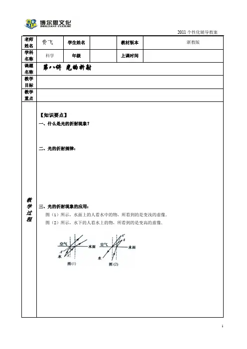 第八讲_光的折射