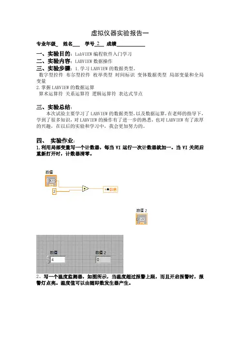虚拟仪器作业2