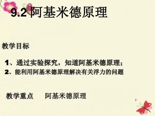 粤沪版物理八下9.2《阿基米德原理》ppt课件