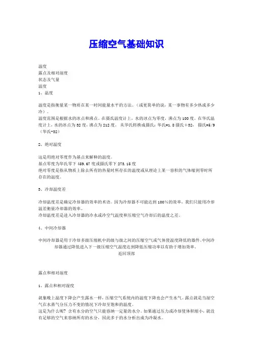 压缩空气基础知识