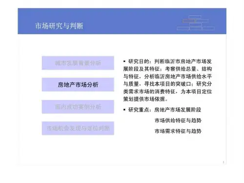 《临沂房地产市场》PPT课件