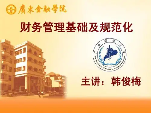 财务管理基础及规范化(韩俊梅)