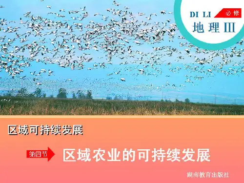 区域农业的可持续发展——以美国为例(共36张PPT)