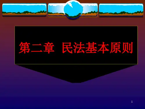 民法基本原则PPT