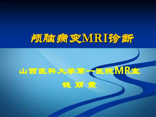 颅脑病变MRI诊断-血管变性病