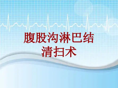 外科手术教学资料:腹股沟淋巴结清扫术讲解模板