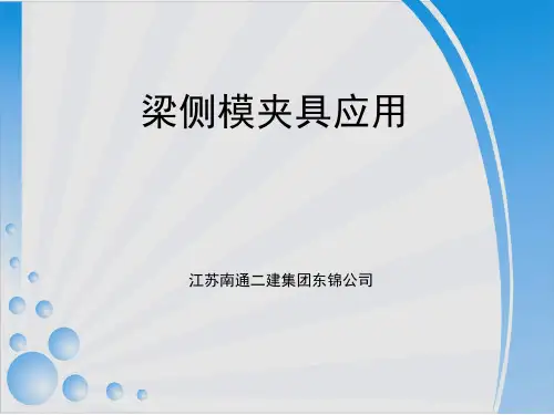 梁侧模夹具