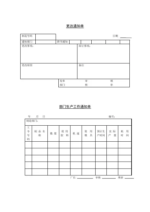 更改通知单AWord 
