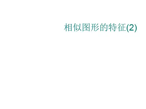相似图形的特征2[下学期]--华师大版(新编201910)