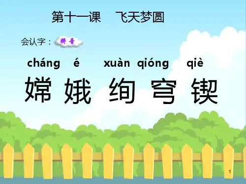 11飞天梦圆生字词学习