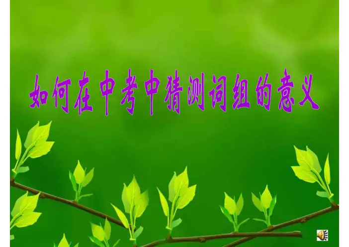 [中考英语]中考词组