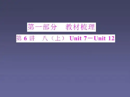 2013届中考英语单元考点复习课件28