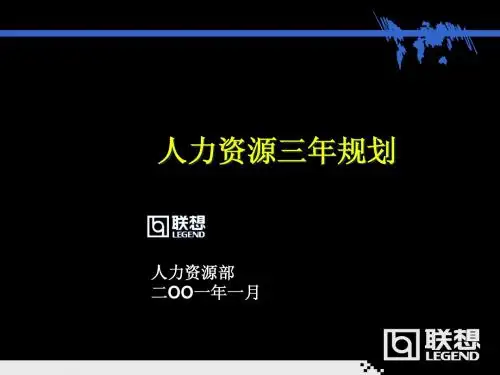 人力资源三年规划-联想