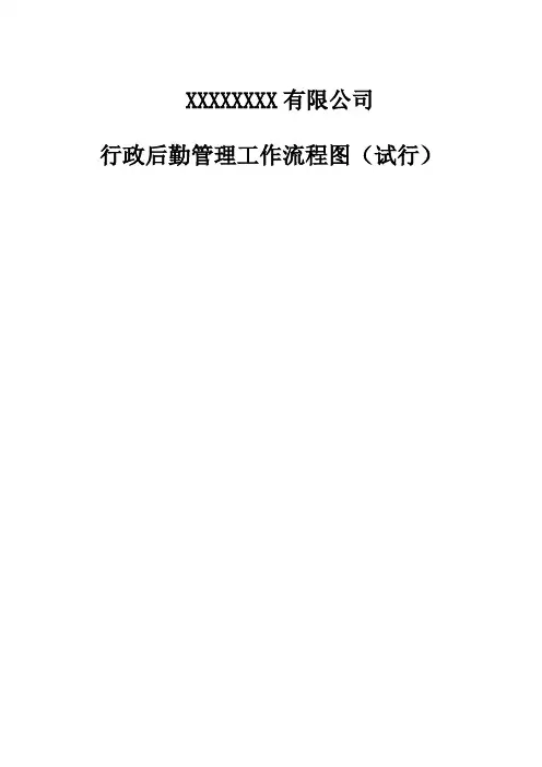 行政部工作流程图