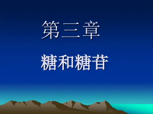 糖和糖苷