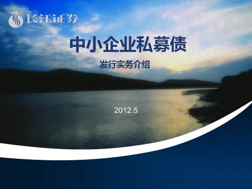 中小企业私募债