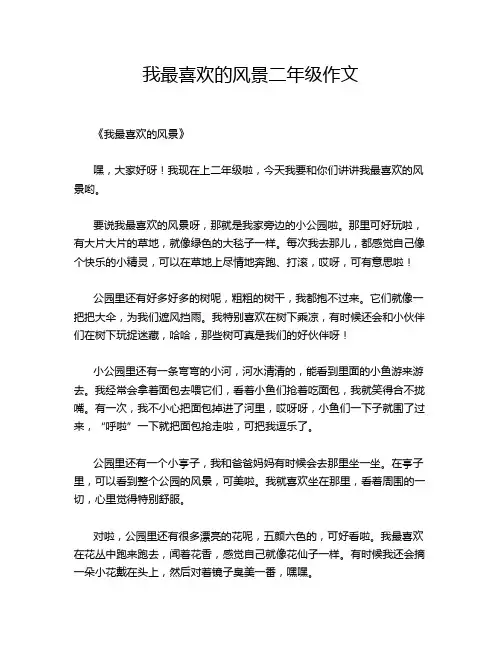 我最喜欢的风景二年级作文