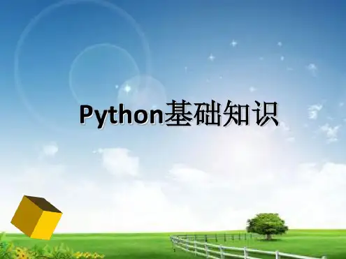 python基础知识课件