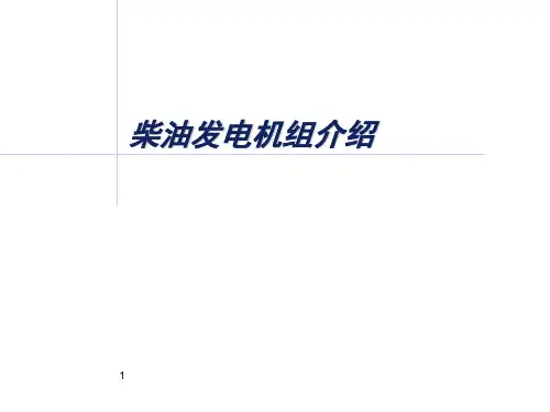 柴油发电机组介绍-文档资料