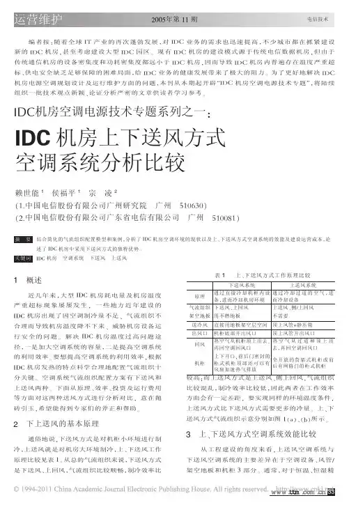 IDC机房空调电源技术专题系列之