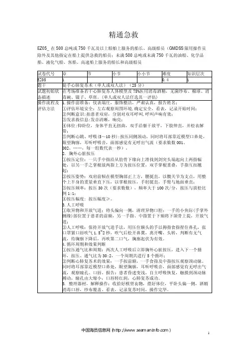 精通急救