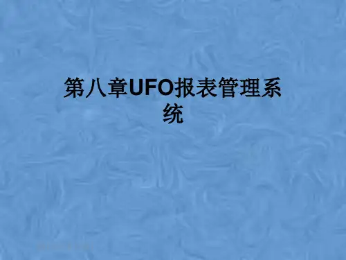 第八章UFO报表管理系统