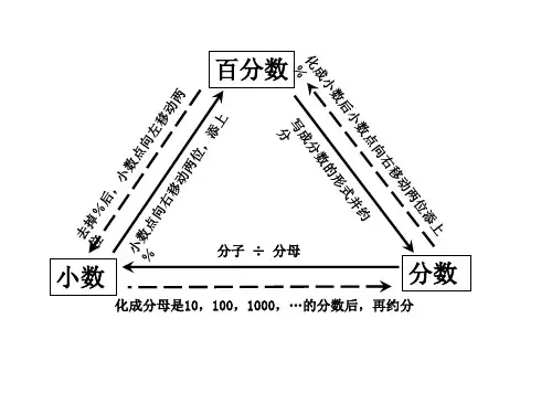 百分数、小数、分数的相互转化