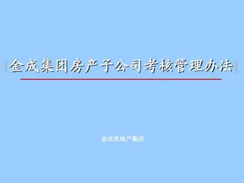 金成集团子公司年终考核管理办法