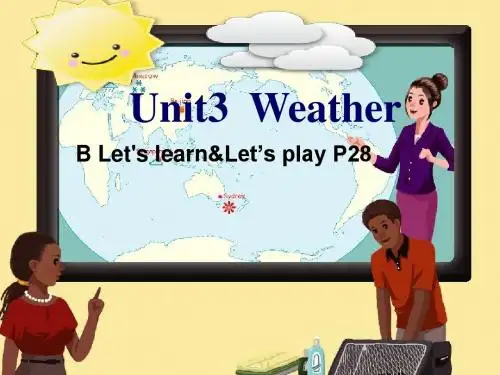 最新人教版(PEP版)英语四年级下册U3 WeatherB learn公开课课件