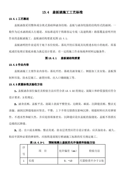 盖板涵施工工艺