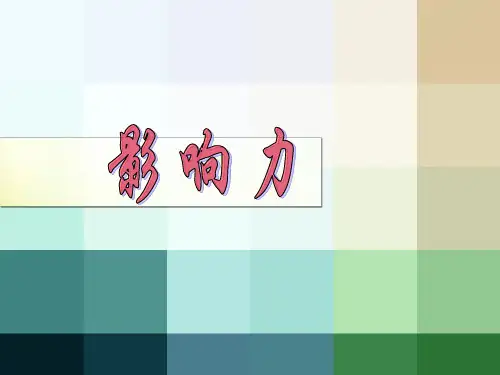 影响力(PPT 23页)