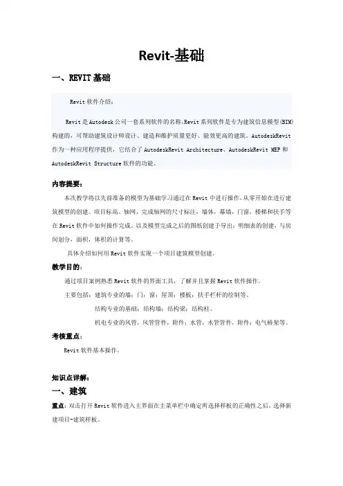 课程-Revit基础