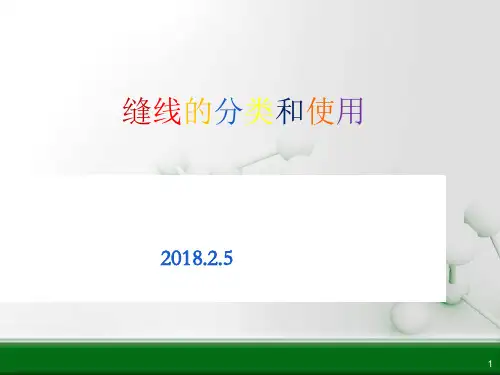外科手术缝线分类PPT参考课件