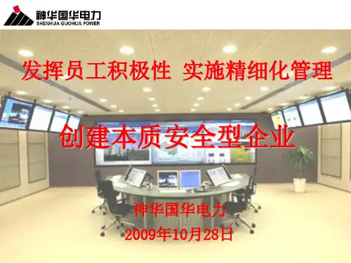 国华电力公司介绍发挥职工积极性实施精细化管理经验共71页