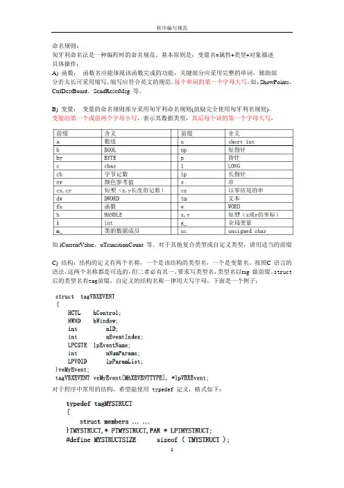 程序编写规范
